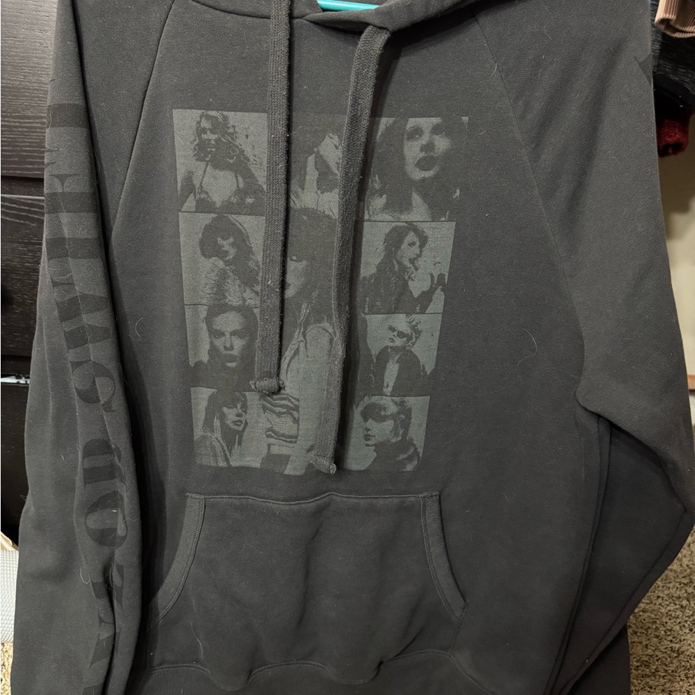 Taylor Swift Black Hoodie with Graphic Design